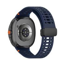 Pulseira de silicone respirável para Samsung Galaxy Watch 8 40mm 44mm/8 pulseira magnética clássica