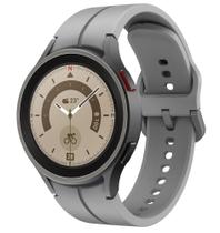 Pulseira de Silicone Ridge Exclusiva para Galaxy Watch 4 Watch4 e Watch 5 Watch5 - Cinza Claro