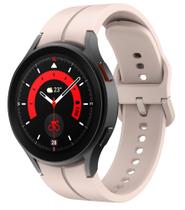 Pulseira de Silicone Ridge Exclusiva para Galaxy Watch 4 Watch4 e Watch 5 Watch5 - Rosa - 123Smart