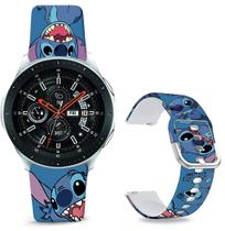 Pulseira de silicone Sjiangqiao Stitch para Samsung 46mm/Watch