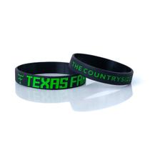 Pulseira De Silicone Texas Farm - Pl001 - Preto/ Verde