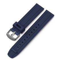 Pulseira de Silicone Timex 20mm com Liberação Rápida Azul com Fivela Prateada Pulseira de Silicone Timex 20mm com Liberação Rápida Azul com Fivela Prateada