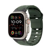 Pulseira De Silicone Ultra Sport Para Apple Watch Series 9 8 7 SE 6 5 4 3 2 1, Faixa De Aço
