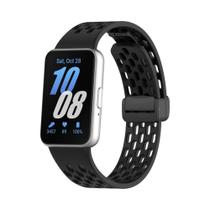 Pulseira De Substituição Para Samsung Galaxy Fit 3, Faixa De Silicone Respirável Com Fecho Magnético