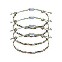 Pulseira de tecido ajustável MECCANIXITY Tricolor Coffee 4 unidades