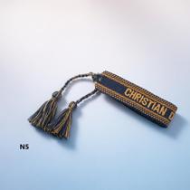 Pulseira de Tecido com Letras Bordadas Ajustável, Artesanal e Unissex