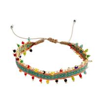 Pulseira De Tecido Trançado Artesanal Colorida Boho De Verão Para Mulheres Joias KKBEAD Pulseras Pulseira De Tecido Trançado Artesanal Colorida Boho De Verão Para Mulheres Joias KKBEAD Pulseras