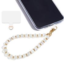 Pulseira de telefone Lostars Marble Beaded White Cat's Eye