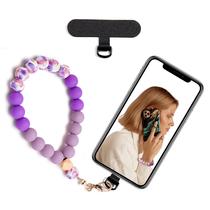 Pulseira de telefone Lostars Pulseira roxa com miçangas de silicone
