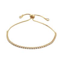 Pulseira De Tênis Ajustável Multicolorida Com Pingente De Zircônia De 2mm Para Mulheres, Joias De