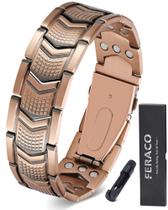 Pulseira de terapia magnética Feraco Copper para homens