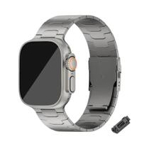 Pulseira De Titânio De 49mm Para Apple Watch Ultra, Pulseira De Metal Luxuosa Compatível Com Séries Pulseira De Titânio De 49mm Para Apple Watch Ultra, Pulseira De Metal Luxuosa Compatível Com Séries