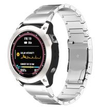Pulseira de Titânio LDFAS para Relógios Fenix 8/7X/6X/5X Plus - Prata