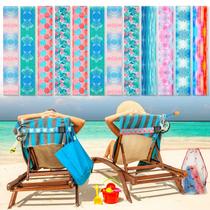 Pulseira de toalha Tessco, pacote com 12 unidades para cadeiras de praia e cadeiras de piscina