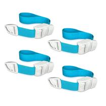 Pulseira de torniquete OTICA Elastic de 18 polegadas com fivela azul, pacote com 4