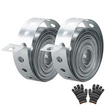 Pulseira de tubo de metal galvanizado AxiSculpt de 3/4 polegadas x 10 pés, calibre 27, pacote com 2