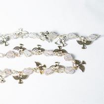 Pulseira de Verão com Pedra de Quartzo Rosa em Gaiola Dourada - Atacado