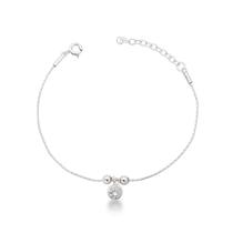 Pulseira delicada com Ponto de Luz Prata 925 Pulseira delicada com Ponto de Luz Prata 925
