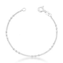 Pulseira delicada infantil com Bolinhas Prata 925