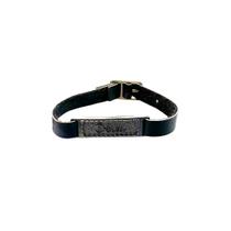 Pulseira Deus material sintético Preta com Prata - 10 Unidades de Pulseiras Pulseira Deus material sintético Preta com Prata - 10 Unidades de Pulseiras