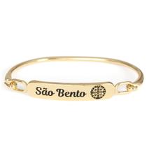Pulseira Devocional de São Bento - Banhada a Ouro Light Pulseira Devocional de São Bento - Banhada a Ouro Light