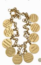 Pulseira dez 10 mandamentos ouro 18k amarelo. ROSANGELA LIMA JOIAS