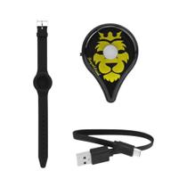 Pulseira Digital Bluetooth Recarregável USB Com Captura Automática E Manual Para Powermon Go plus