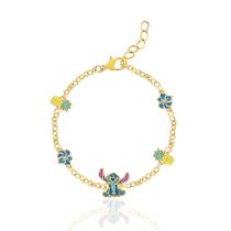 Pulseira Disney Stitch revestida a flash para mulheres