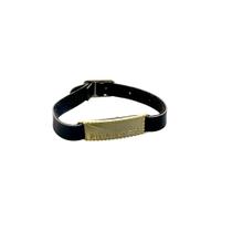 Pulseira Dizimista Fiel de material sintético Preta com Dourado - Pacote com 10 Unidades Pulseira Dizimista Fiel de material sintético Preta com Dourado - Pacote com 10 Unidades