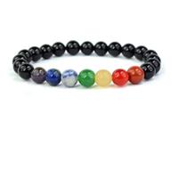 Pulseira dos Chakras com Obsidiana - Equilíbrio e Proteção Pulseira dos Chakras com Obsidiana - Equilíbrio e Proteção