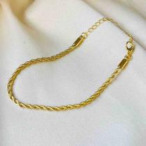 Pulseira Dourada Cordão Baiano