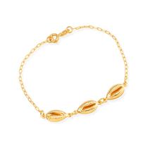 Pulseira Dourada de Búzios Pulseira Dourada de Búzios