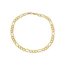 Pulseira Dourada Masculina Elo 3 por 1 - 5mm