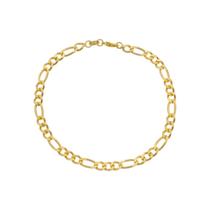 Pulseira Dourada Masculina Elo 3 por 1 - 5mm Pulseira Dourada Masculina Elo 3 por 1 - 5mm