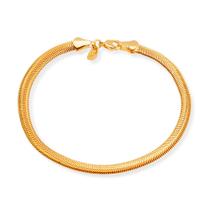 Pulseira Dourada Rabo de Rato Pulseira Dourada Rabo de Rato