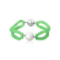 Pulseira Duas Voltas com Cristais Verdes Banhado a Ouro - VIDIÈ Pulseira Duas Voltas com Cristais Verdes Banhado a Ouro - VIDIÈ