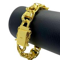 Pulseira Dubai 15Mm Banhado A Ouro 18K Luxo 750