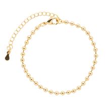 Pulseira Dupla Corações e Perolas Semi Joias Banhado Ouro 18K