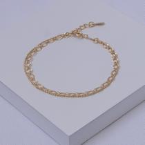 Pulseira Dupla Feminina Folheada a Ouro