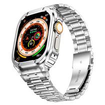 Pulseira e Case em Aço Inoxidável MiOhHR para Apple Watch Ultra (49mm)
