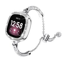 Pulseira e estojo compatíveis com Fitbit Versa 4/Sense 2