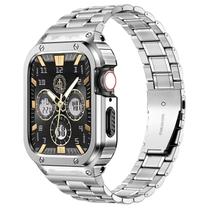 Pulseira e estojo de aço inoxidável MiOhHR Apple Watch 42 mm