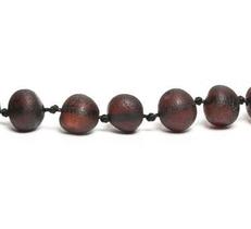 Pulseira e Tornozeleira Infantil 15cm Âmbar Báltico Cereja Não Polido