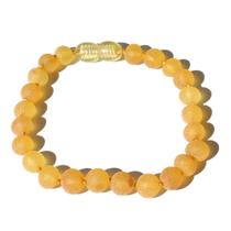 Pulseira e Tornozeleira Infantil 15cm Âmbar Báltico Limão Não Polido