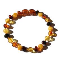 Pulseira e Tornozeleira Infantil 15cm Âmbar Báltico Misto Polido Pulseira e Tornozeleira Infantil 15cm Âmbar Báltico Misto Polido