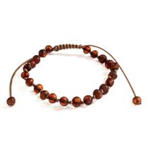Pulseira e Tornozeleira Regulável (15cm) Âmbar Báltico Café Não Polido Pulseira e Tornozeleira Regulável (15cm) Âmbar Báltico Café Não Polido
