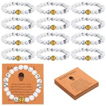 Pulseira Ecation Basketball Lave Stone Beaded 18 cm