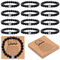 Pulseira Ecation Volleyball Lava Stone 18 cm, conjunto de 12