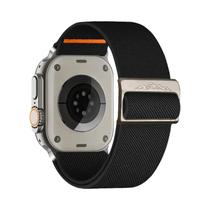 Pulseira Elástica Trançada de Nylon para Apple Watch Ultra 49mm - Compatível com Séries 6, SE, 5 e 4