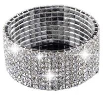 Pulseira Elástica Wokex com Strass Full Crystal